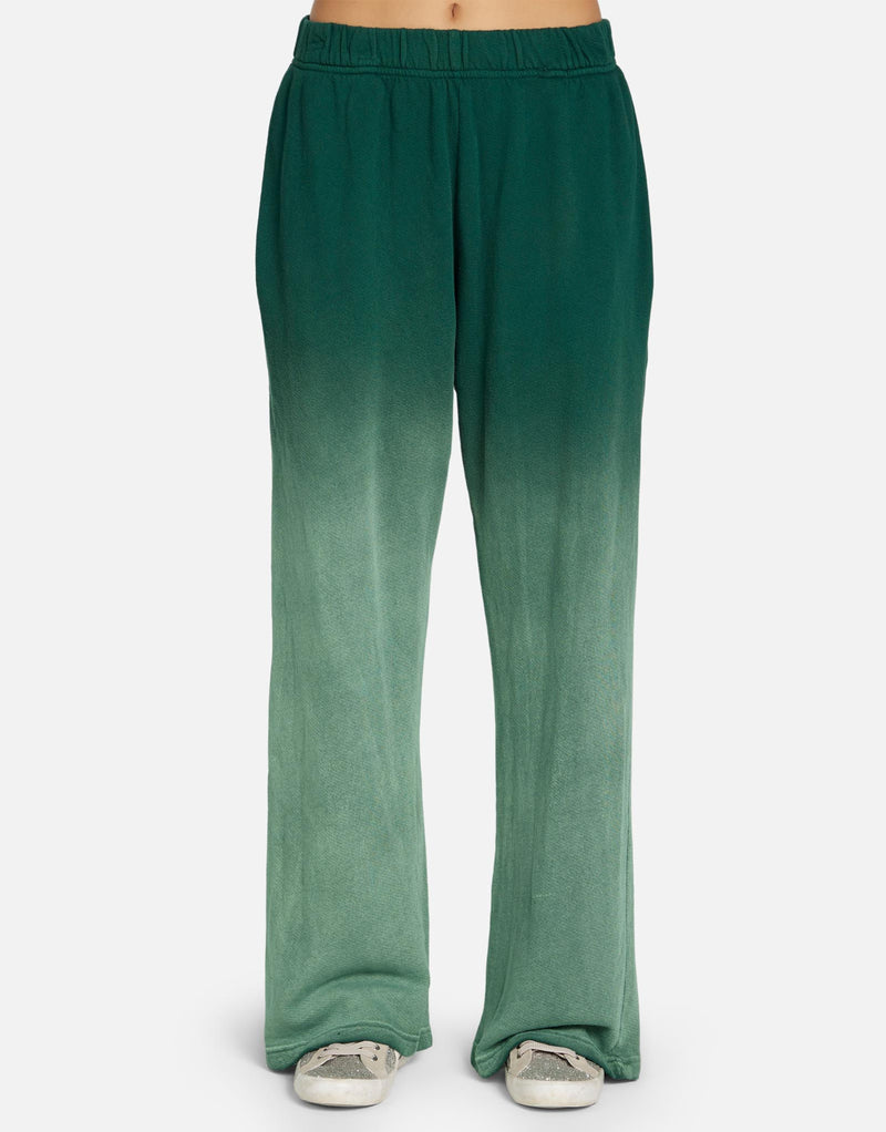 Wide Leg Pant in Vintage Emerald