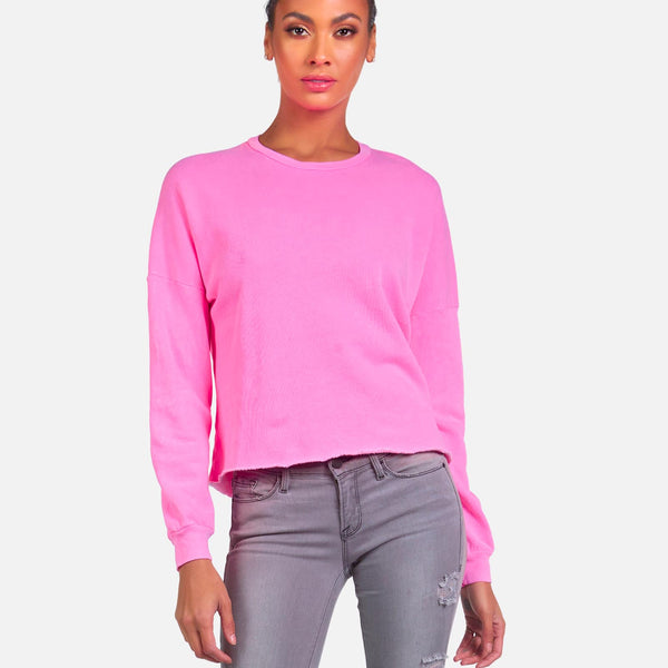 Topshop washed neon clearance sweatshirt