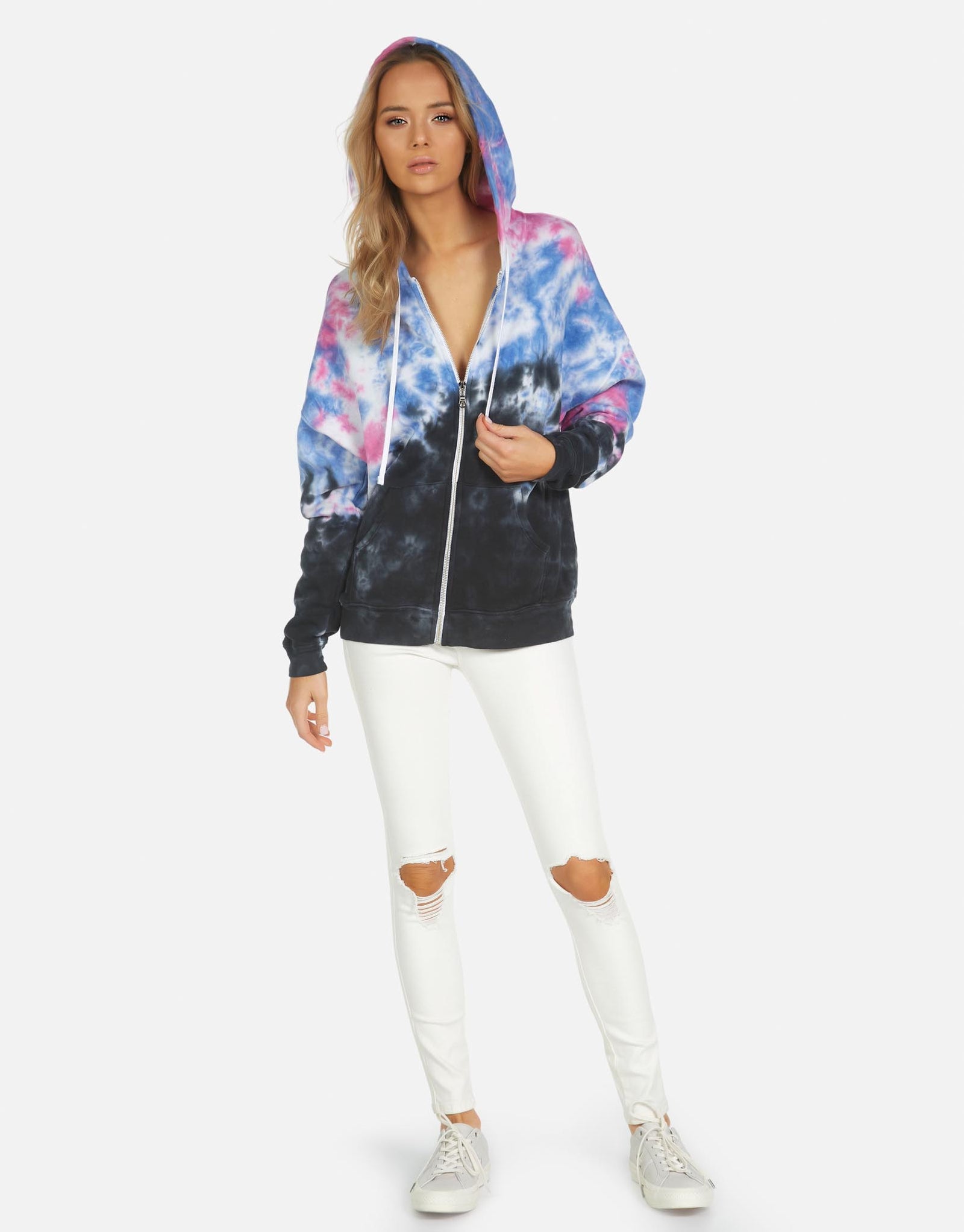 Michael lauren tie dye online hoodie