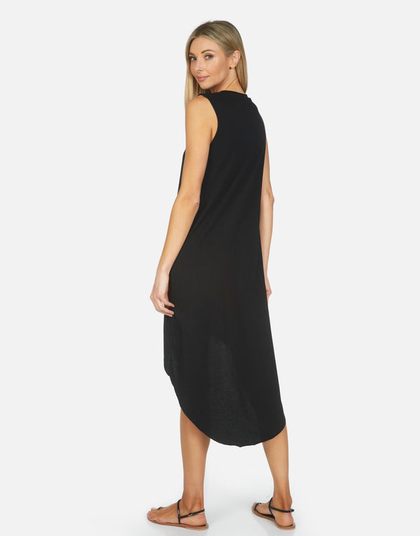 Michael Lauren Women's Walt LE Black High Low Dress